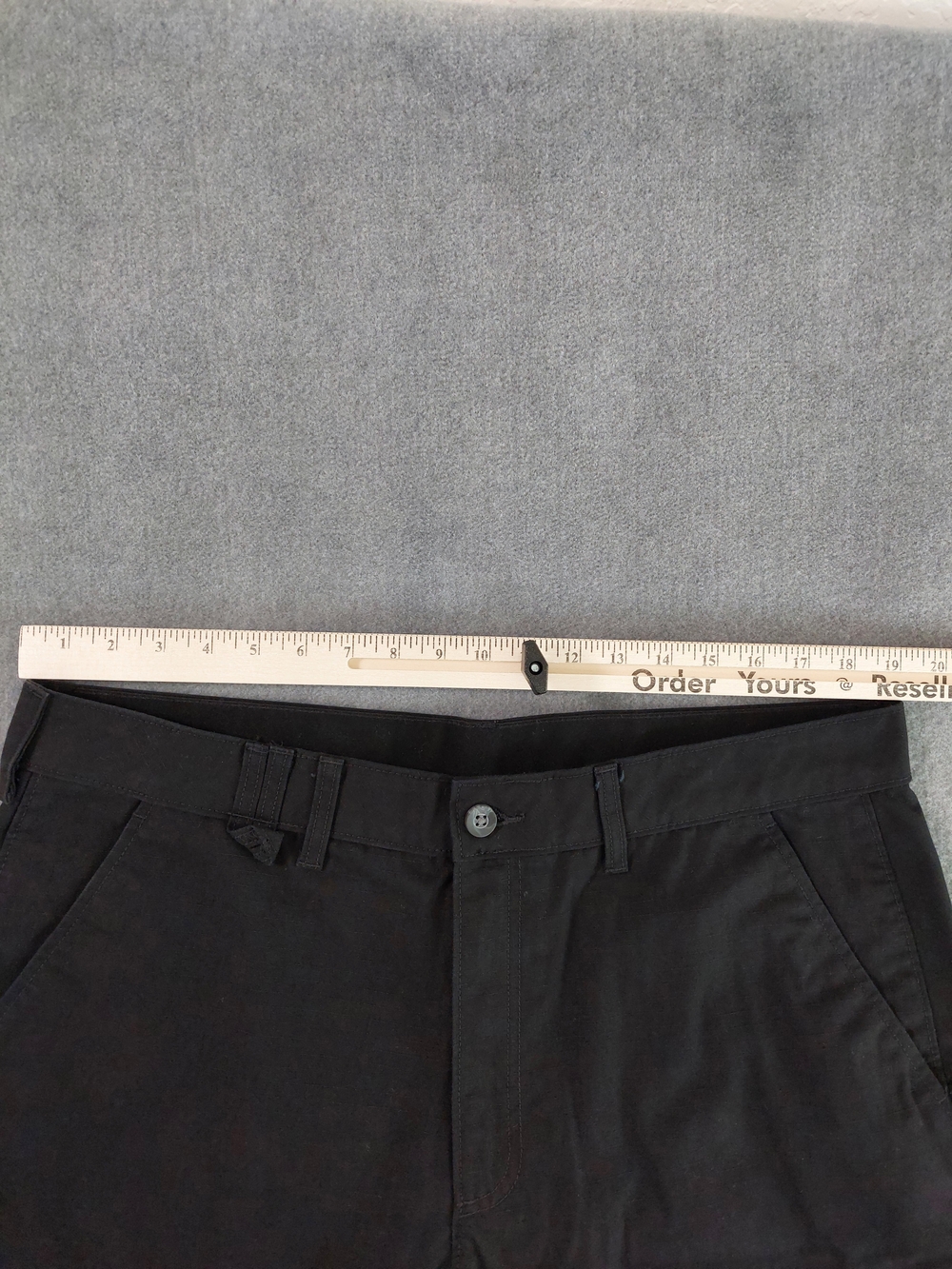Brahma Men's Canvas Workwear Cargo Shorts Black Soot Size 36 - Picture 3 of 11